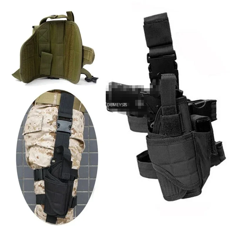 Funda táctica para pistola diestros en muslo, universal - imagen 4