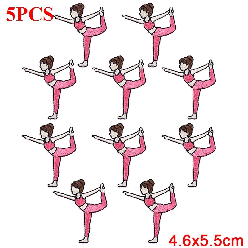 Parche termoadhesivo bordado yoga para coser o planchar en ropa - imagen 4