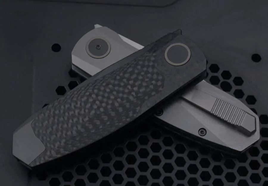 Weimang VENOM cuchillo táctico M390 titanio fibra carbono EDC - imagen 3