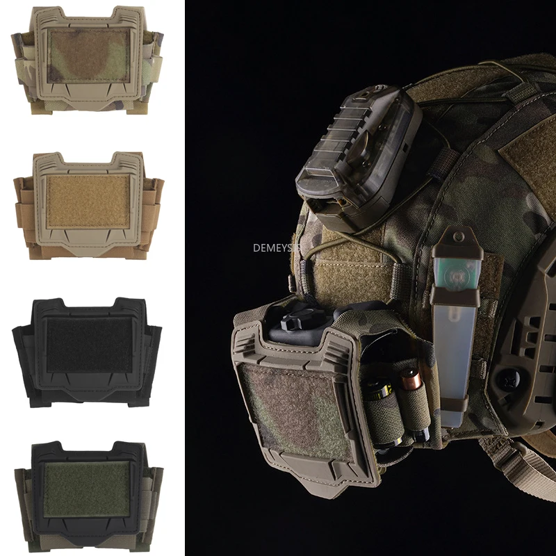Bolsa baterías NVG PVS31 para casco táctico con almacenamiento