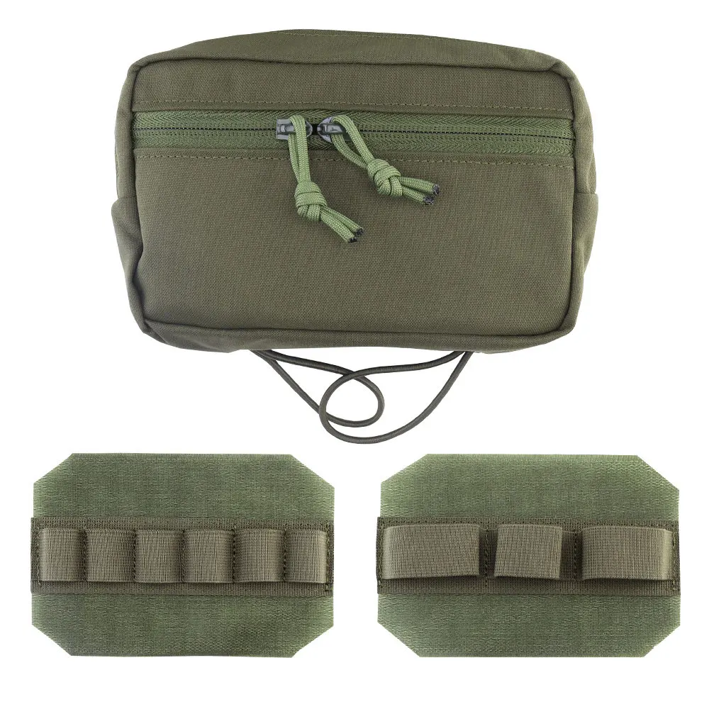 Bolsa táctica MOLLE MK4 para pechera con doble cremallera rápida