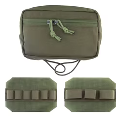 Bolsa táctica MOLLE MK4 para pechera con doble cremallera rápida