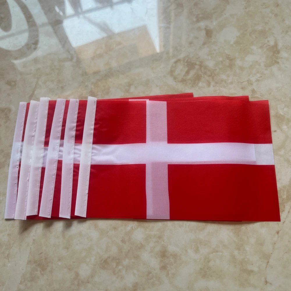 Bandera de mano de Dinamarca nacional para agitar y exterior táctico - imagen 3