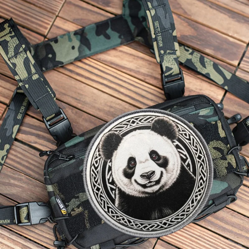 Parche táctico Panda en detalle