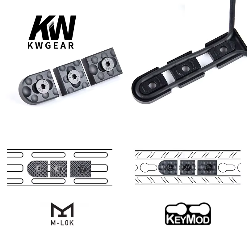 WADSN Interruptor de presión PEQ M-LOK Keymod CNC aluminio anodizado - imagen 2
