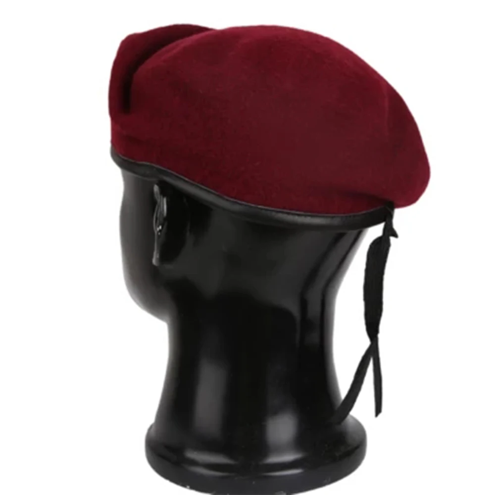 Gorra táctica lana fuerzas especiales EE. UU. negro y rojo - imagen 5