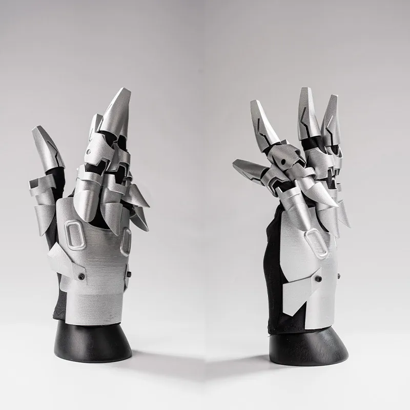 Guantes tácticos garra armadura impresión 3D estilo cyberpunk cosplay - imagen 2