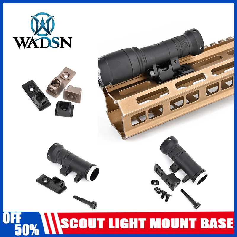 Montaje Offset Linterna Táctica MLOK – Base Scout Multiángulo - imagen 5