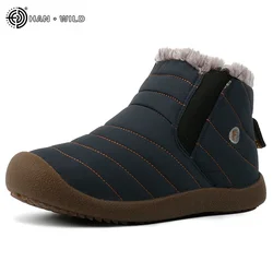 Botas de nieve impermeables hombre suela antideslizante forro polar