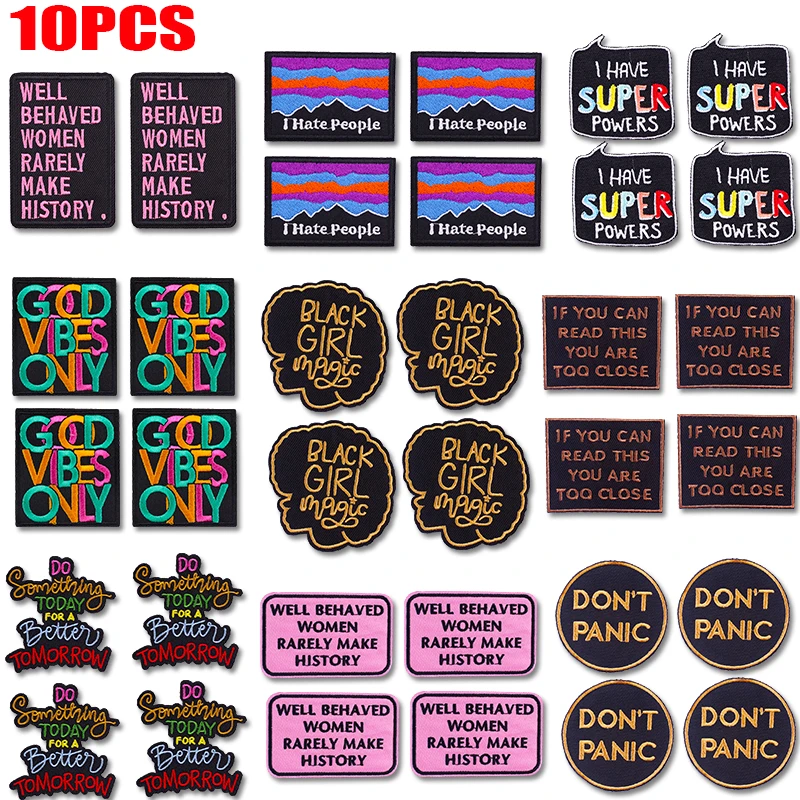 Parche termoadhesivo para ropa con letras de dibujos y humor - imagen 5