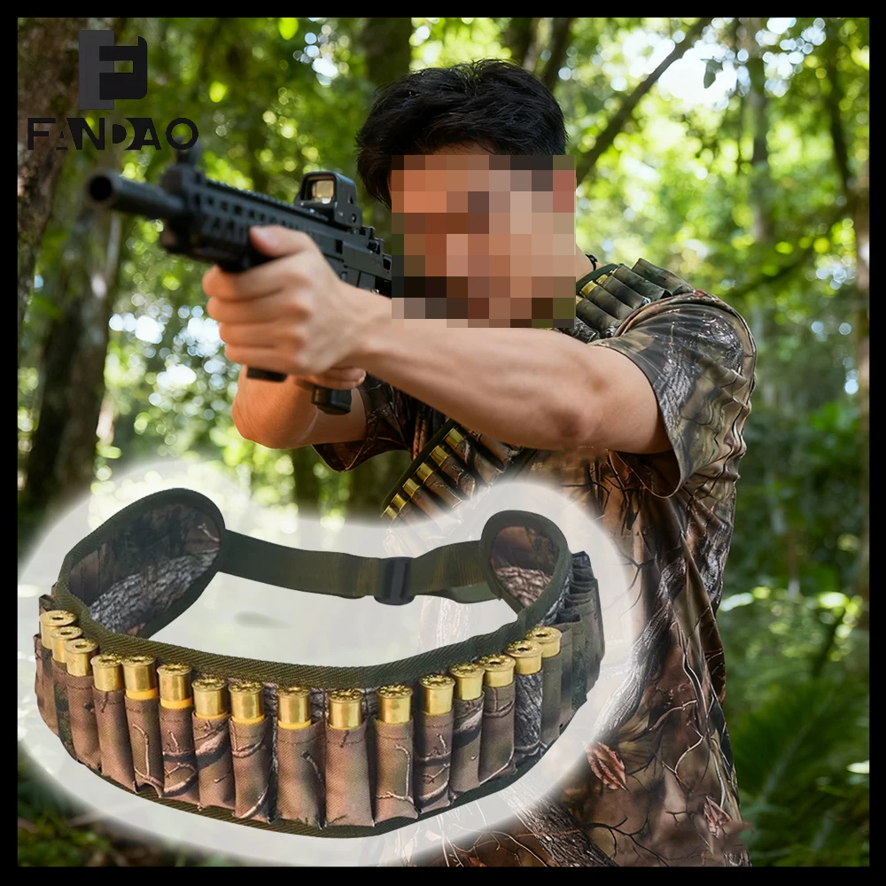 Bandolera táctica camuflaje MOLLE para Airsoft y Paintball