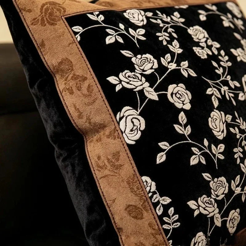 Cojín decorativo verde retro estilo americano para respaldo de sofá - imagen 5