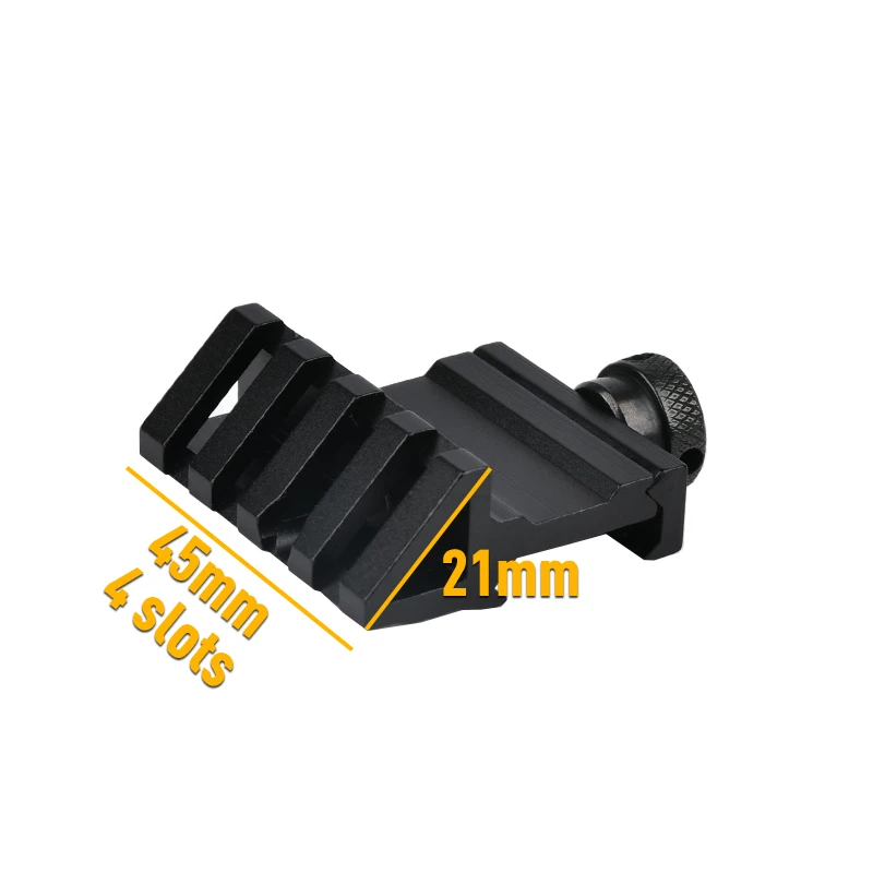 Adaptador offset 45º Picatinny para linterna táctica - imagen 5