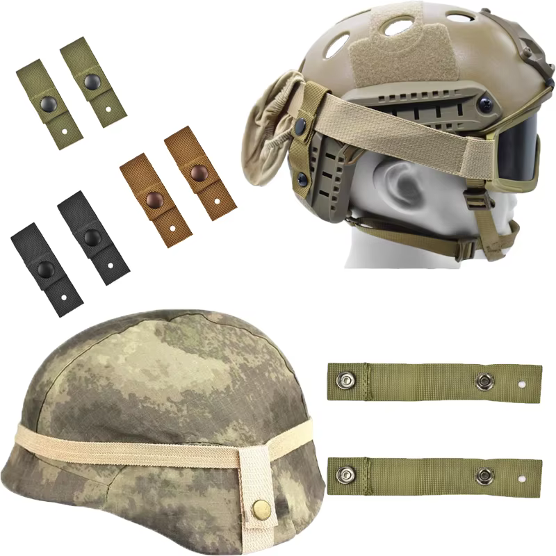Correas gafas tácticas para casco MICH/ACH con hebilla a presión - imagen 3