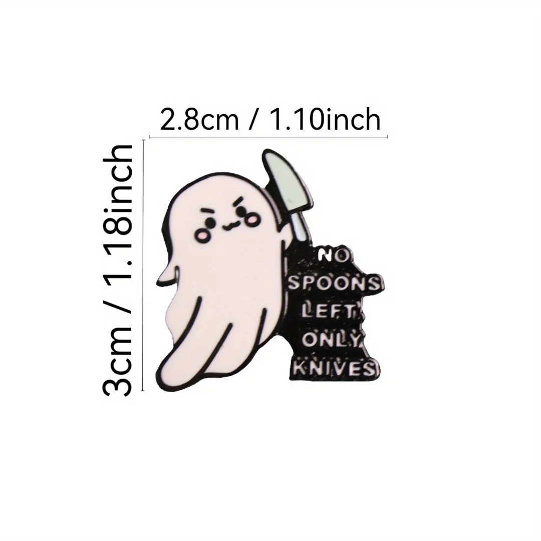 Broche metálico esmaltado para mochila e insignia de ropa Halloween