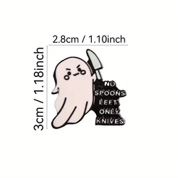 Broche metálico esmaltado para mochila e insignia de ropa Halloween