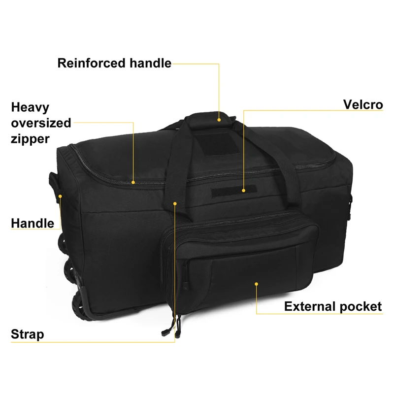 Bolsa táctica lona gran capacidad Camping Senderismo resistente - imagen 2