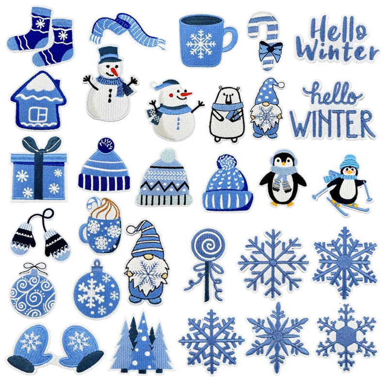 Parche bordado – Invierno detalle