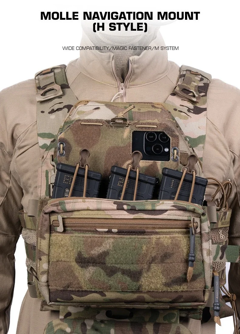 Soporte táctico para teléfono con sistema MOLLE