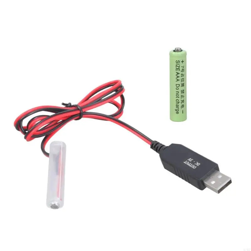Cable USB a 3V con conectores de polaridad