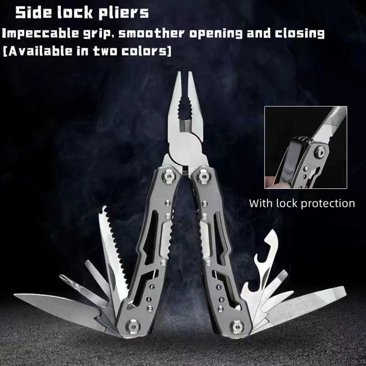 Herramienta multiusos EDC plegable de acero inoxidable para camping - imagen 4