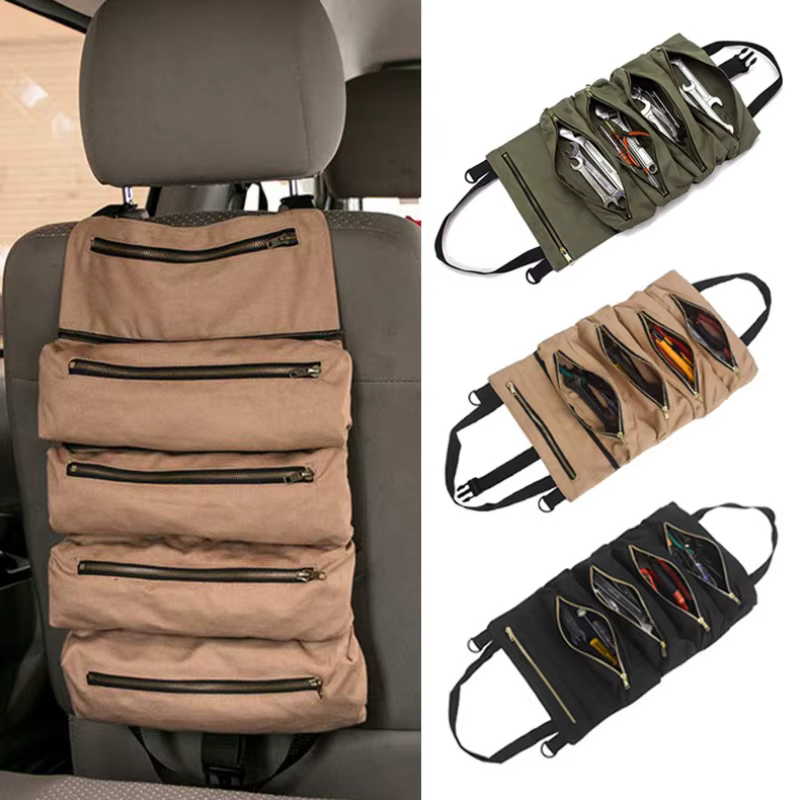 Organizador táctico enrollable para maletero – Bolsa adaptable coche - imagen 4