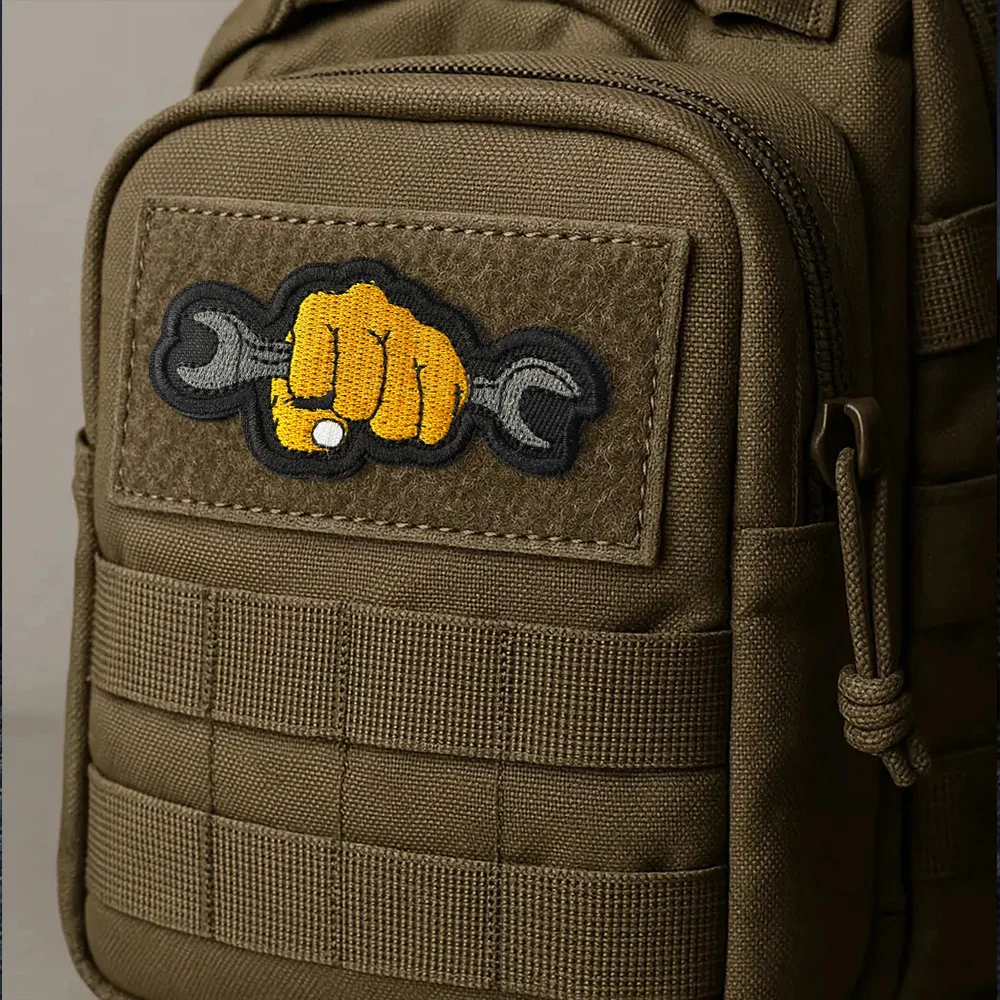 Parche táctico bordado con gancho para mochila, insignia - imagen 4