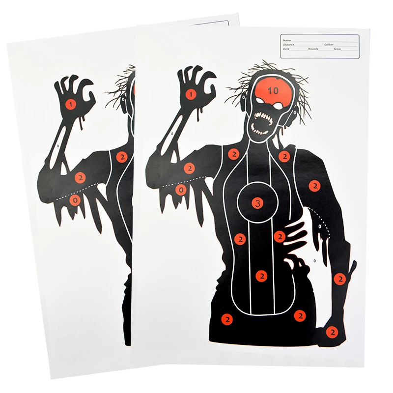 Papel objetivo entrenamiento tiro arco siluetas 45×33cm - imagen 4