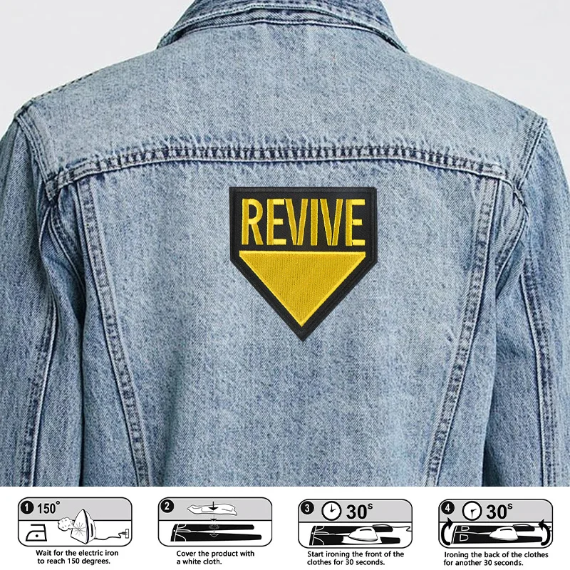 Parche bordado termoadhesivo estilo punk letras inspiradoras - imagen 2