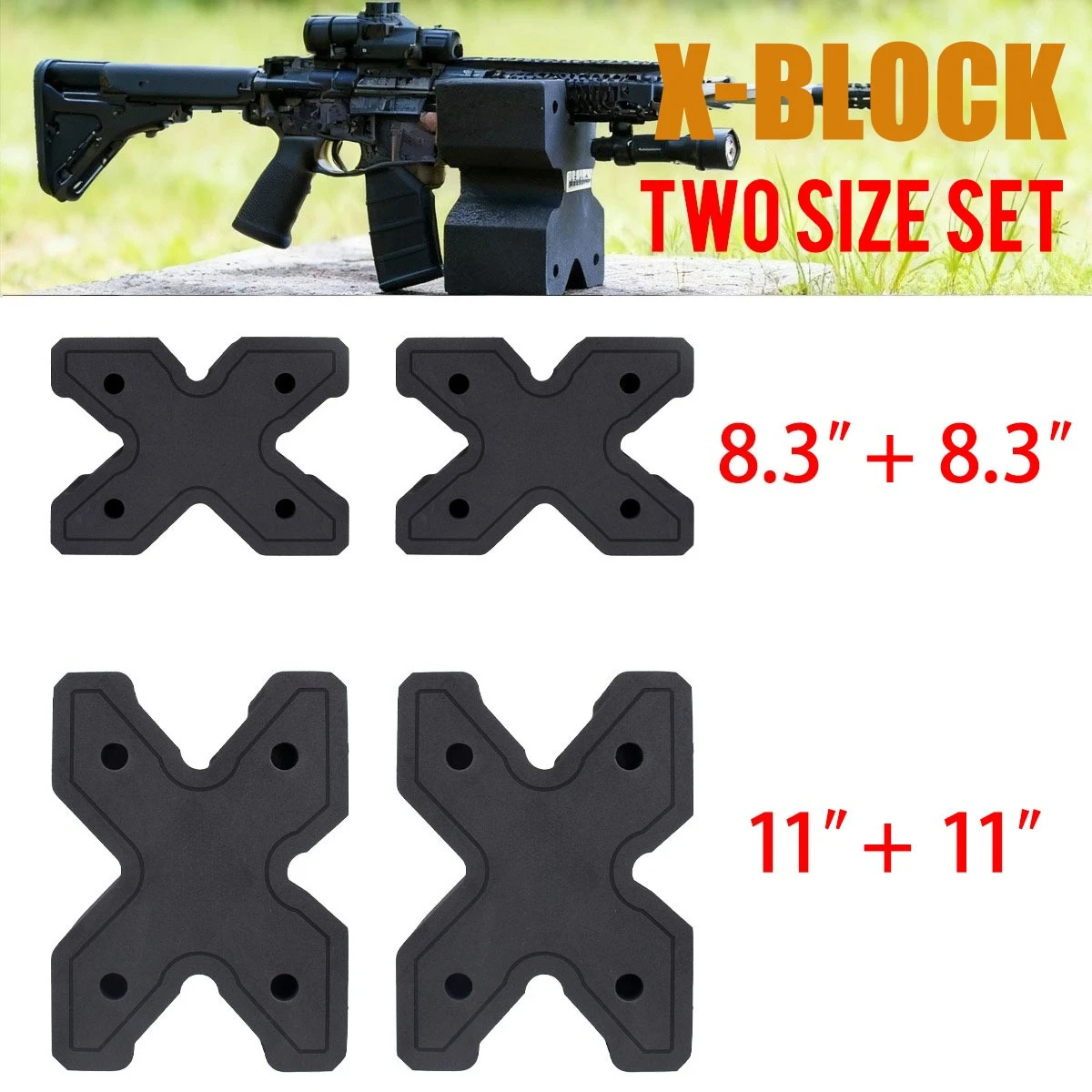 X-Block, soporte de tiro para rifle con apoyo de espuma EVA - imagen 5