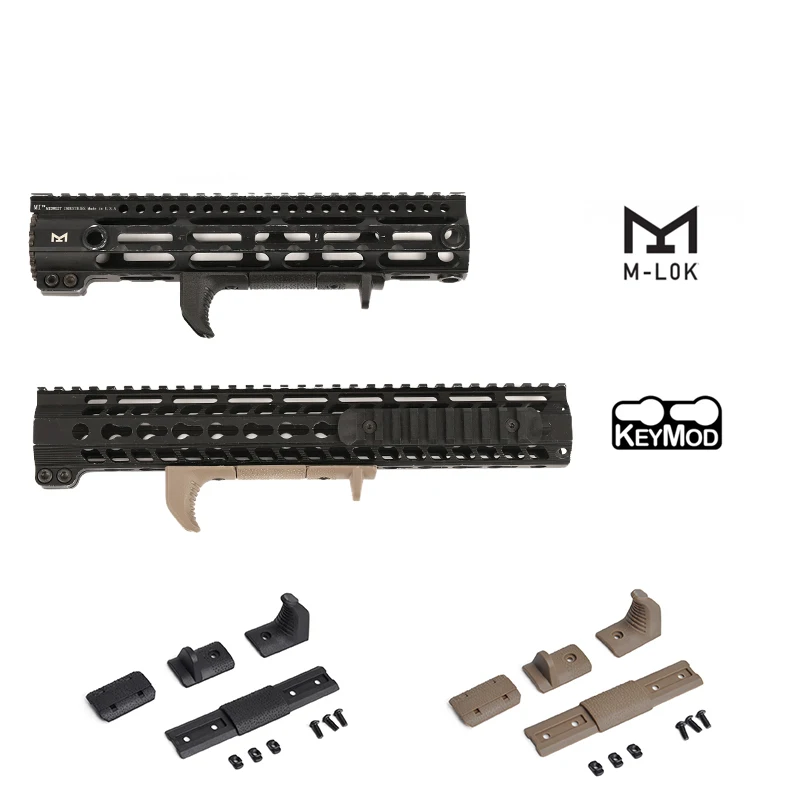 Riel M-LOK táctico nailon cubre rail KeyMod para airsoft AR15
