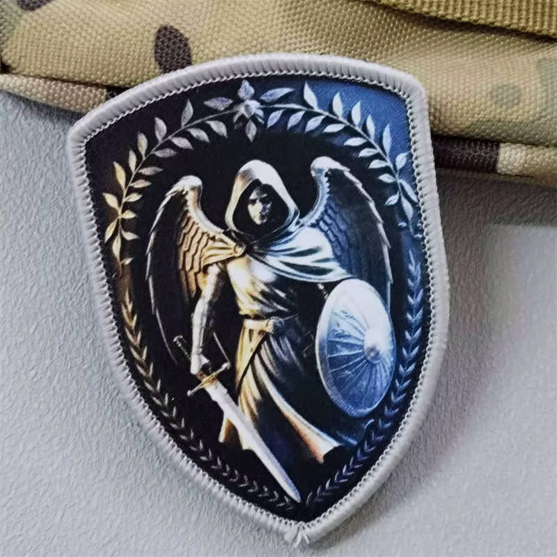 Parche aplicado en mochila militar