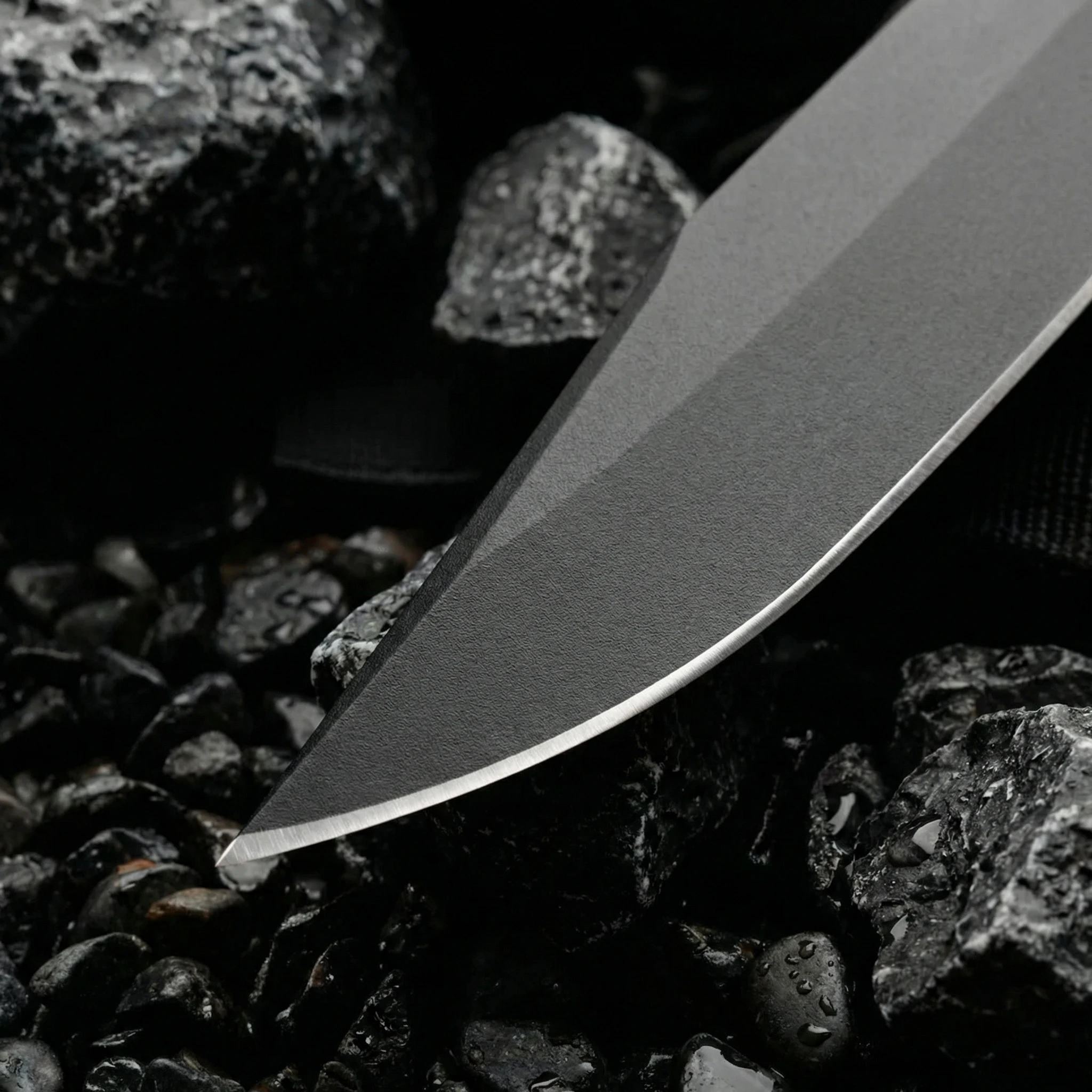 Cuchillo fijo para exteriores de acero portátil – emergencia con funda - imagen 4