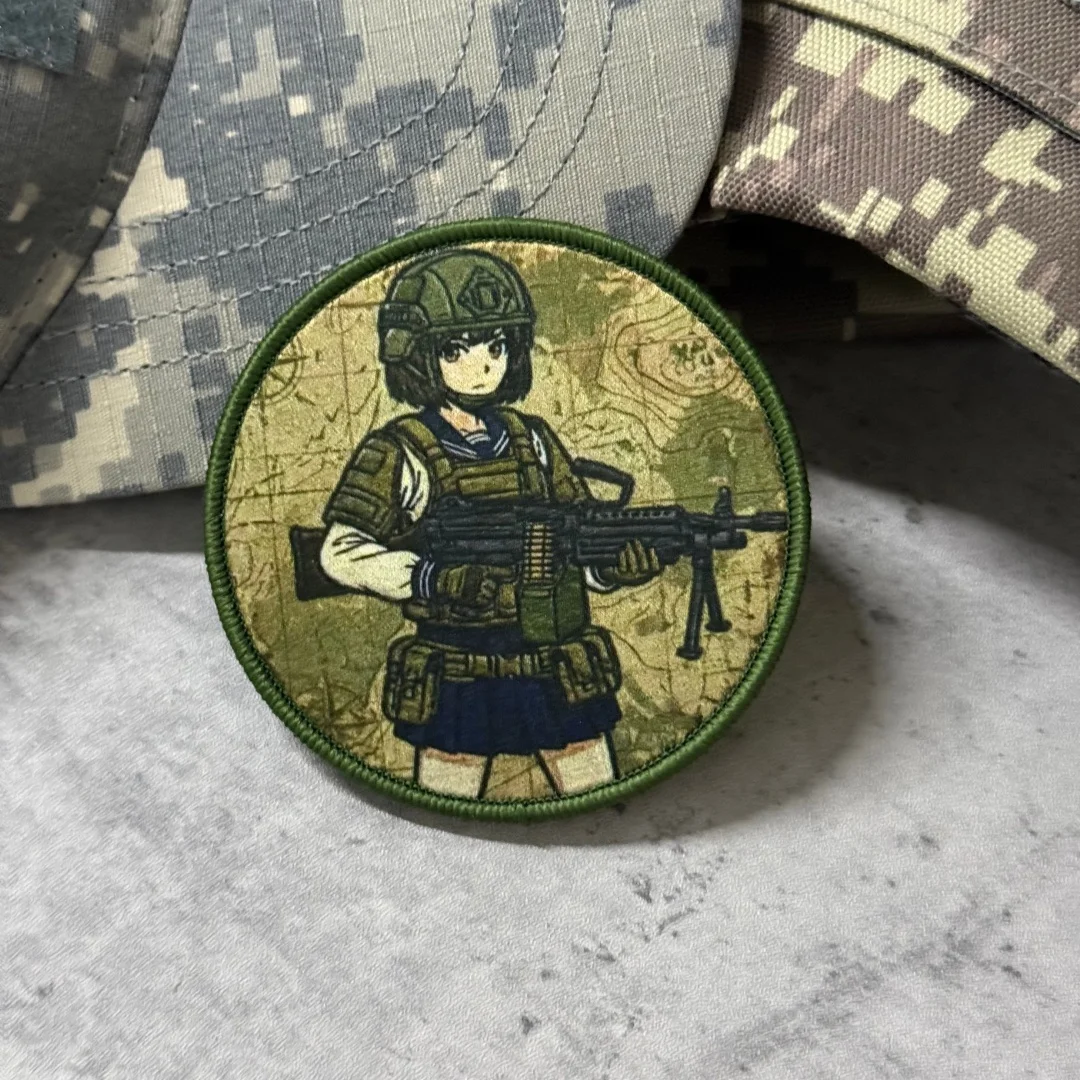 Parche táctico militar para chicas emblema adhesivo con velcro - imagen 5