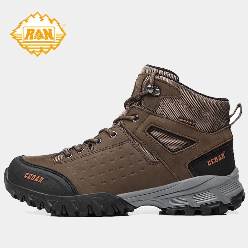 KOWM botas senderismo piel vaca – Trekking hombre