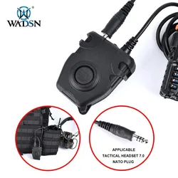 Wadsn auriculares tácticos PTT para radios Baofeng y Motorola
