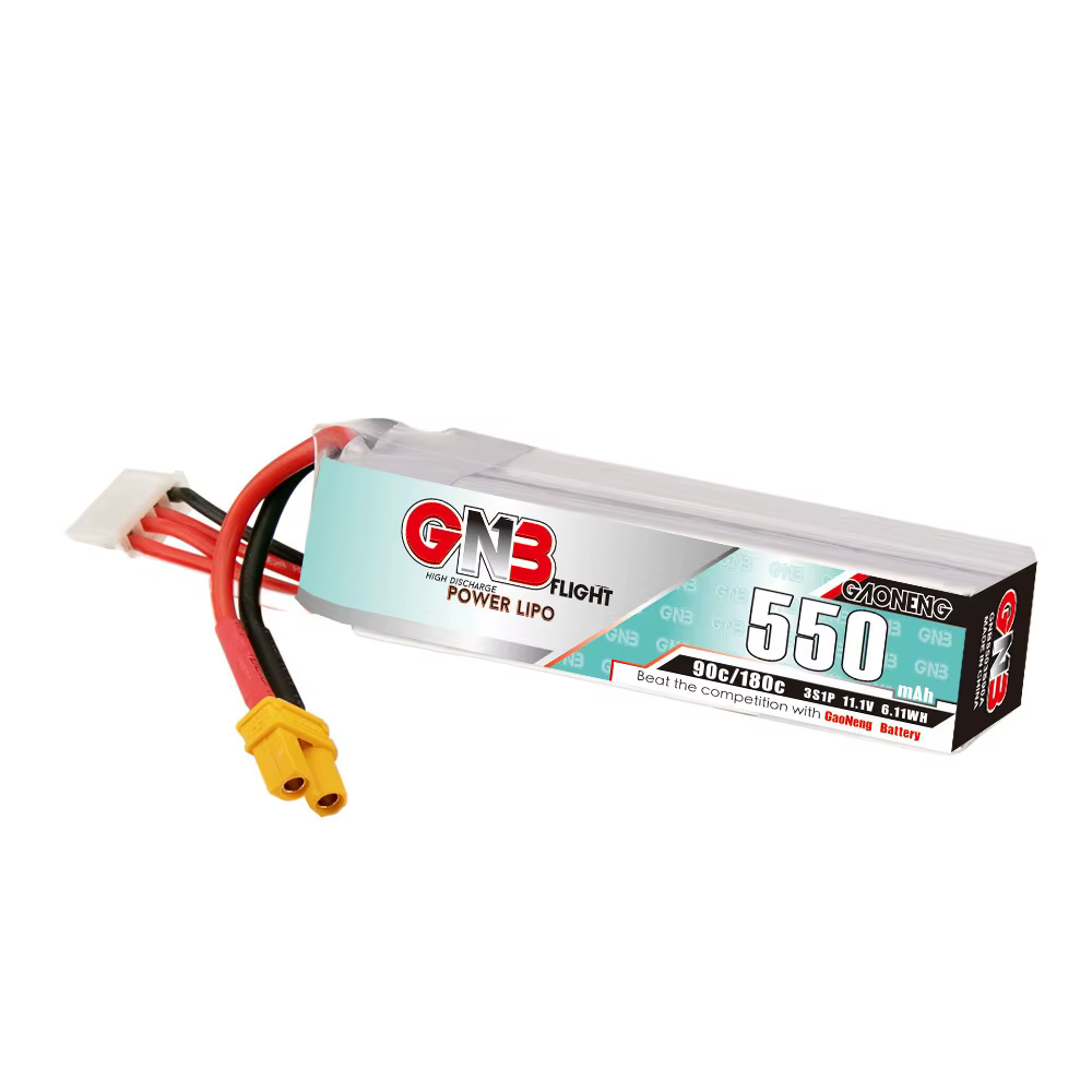 Batería LiPo GNB 3S 11,1V 550mAh 90C para FPV - imagen 2