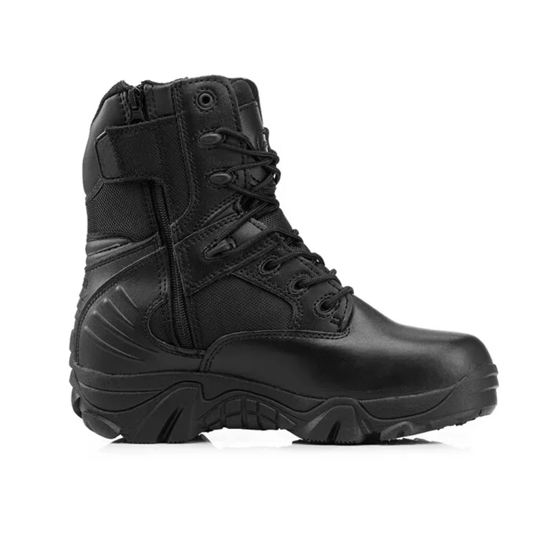 Botas combate tácticas piel negra – Hombre invierno y campo - imagen 3
