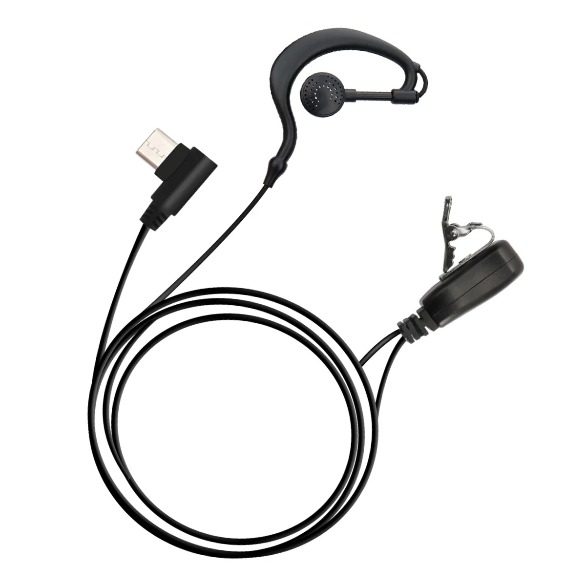 Auricular con micrófono PTT ABBREE Type-C para walkie talkie - imagen 2