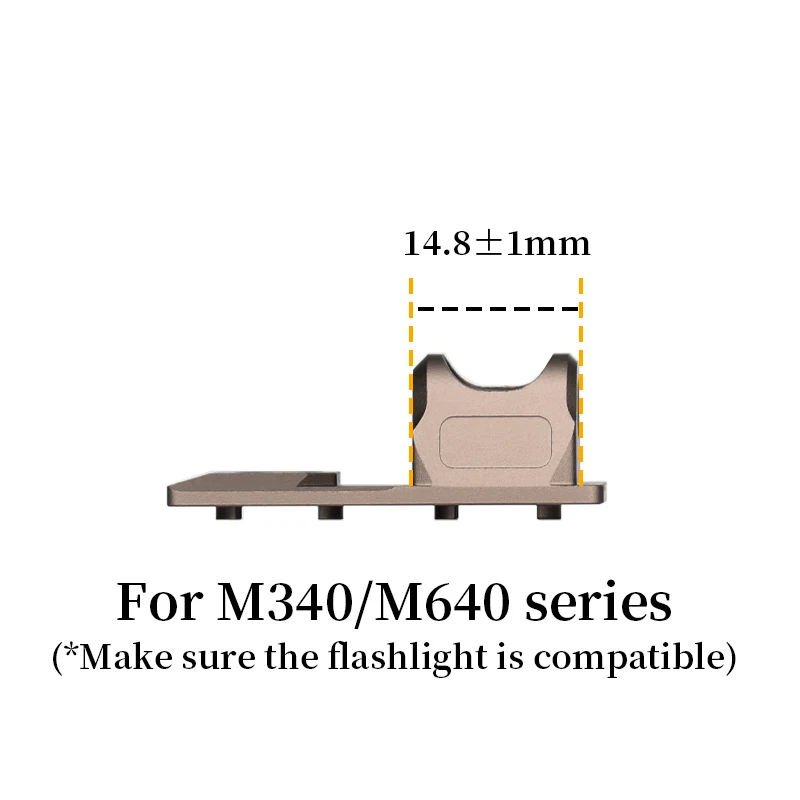 Montaje Offset Linterna Táctica MLOK – Base Scout Multiángulo - imagen 4