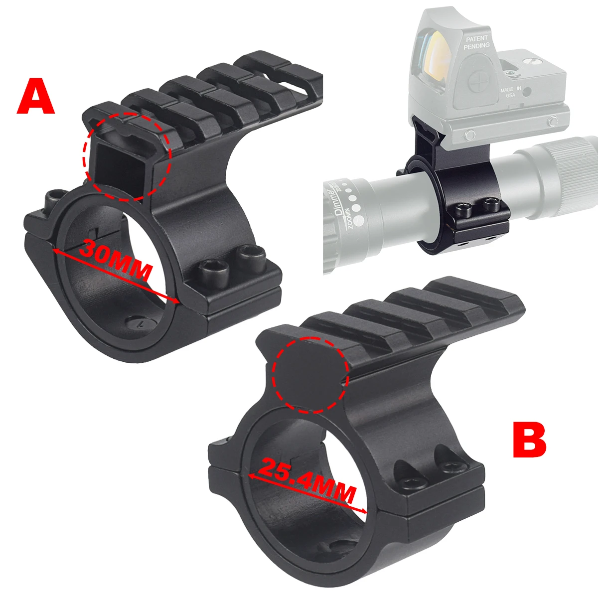 GEISSELE Montura táctica para visor telescópico de 25,4-30 mm - imagen 4