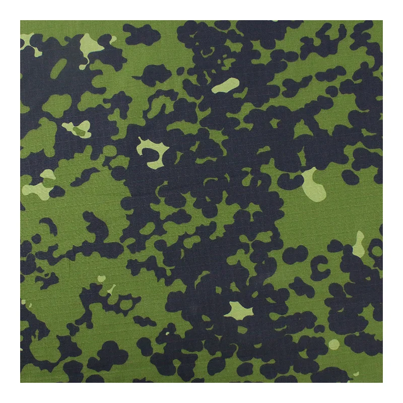 Tela táctica ripstop danés Woodland cuadro camuflaje NYCO - imagen 3