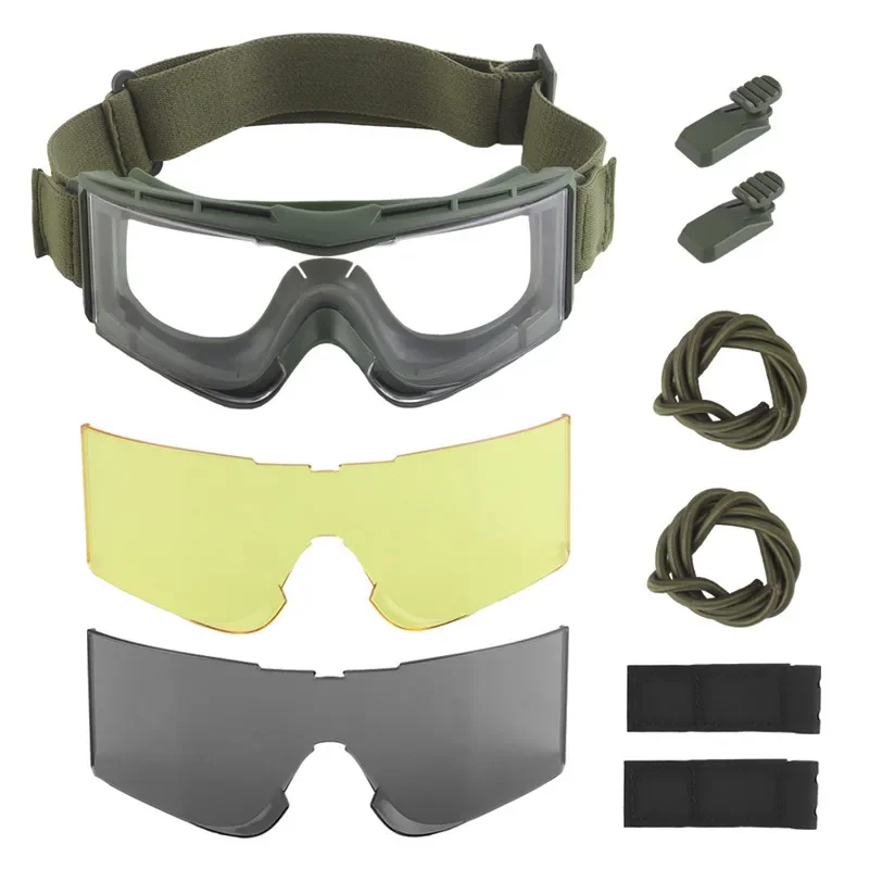 Gafas tácticas antiniebla lentes transparentes con correa ajustable - imagen 3