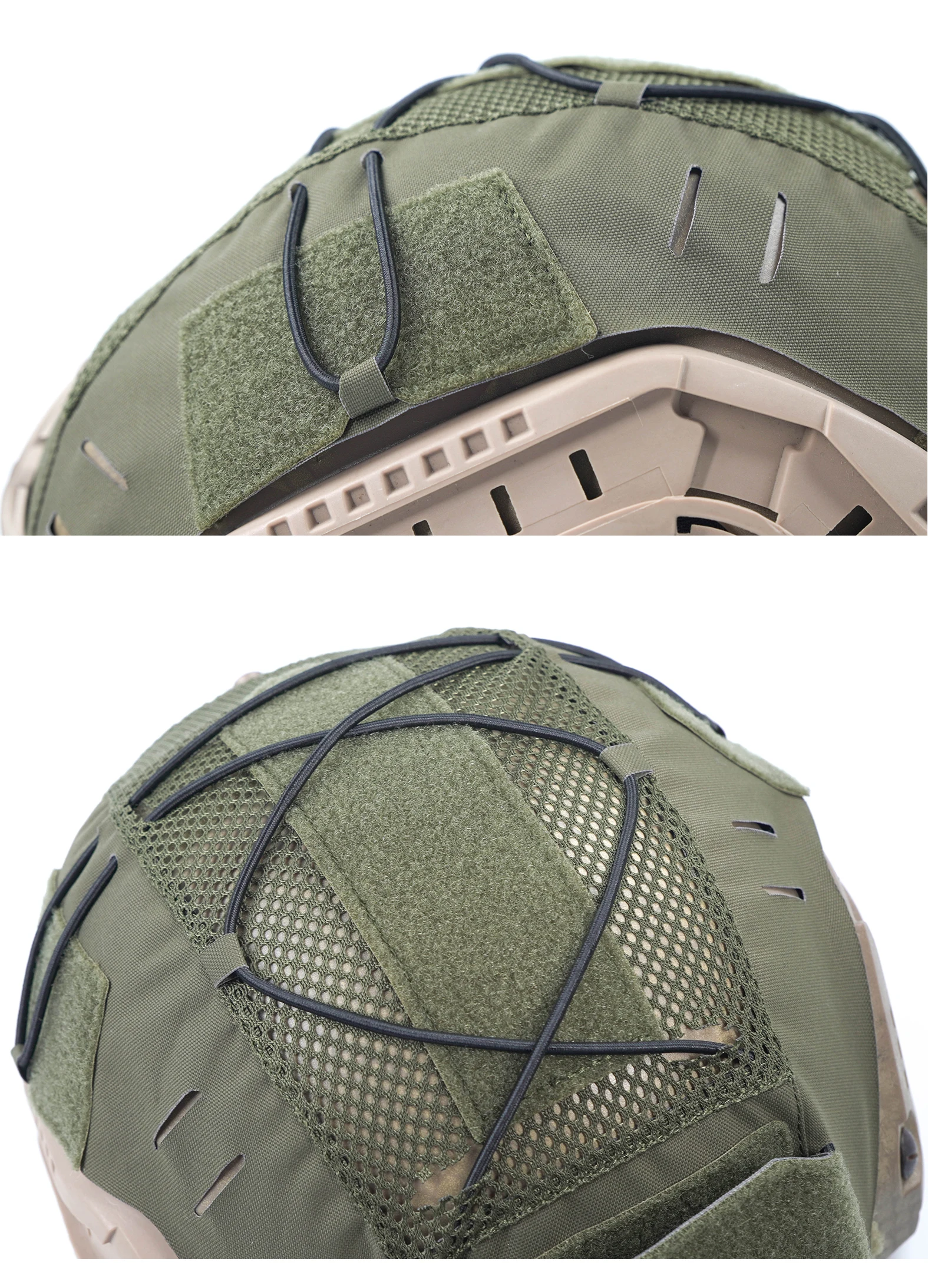 DMGear Fast XP Protector de casco táctico carbono MOLLE airsoft - imagen 4