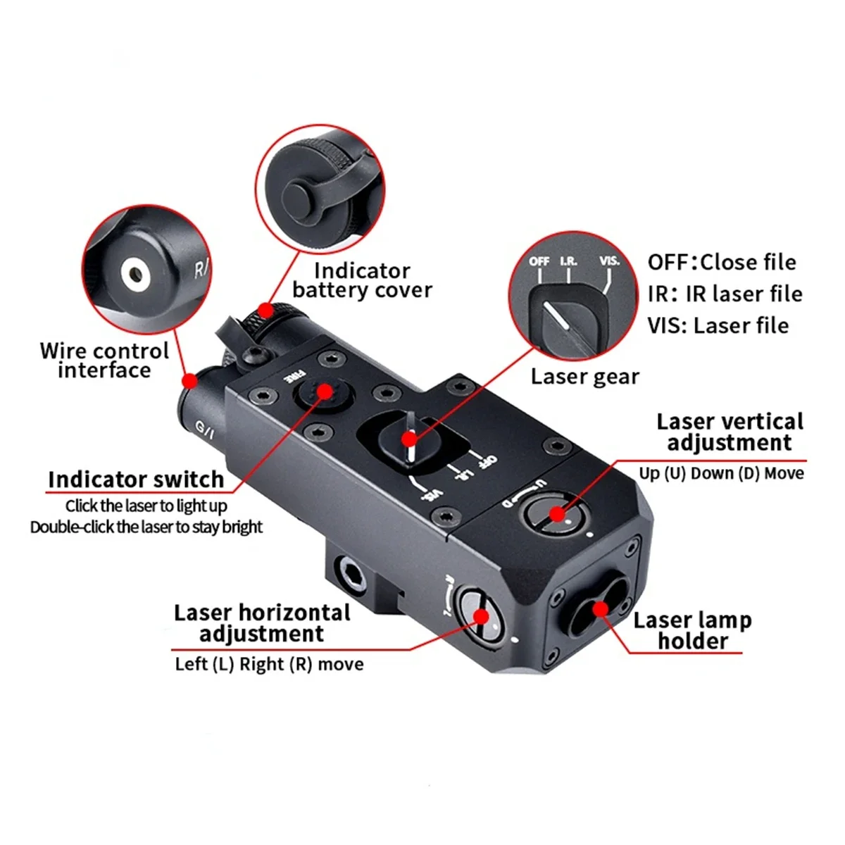 Linterna táctica Surefire M300B/M300C IR Multi-Color 20mm Picatinny - imagen 3