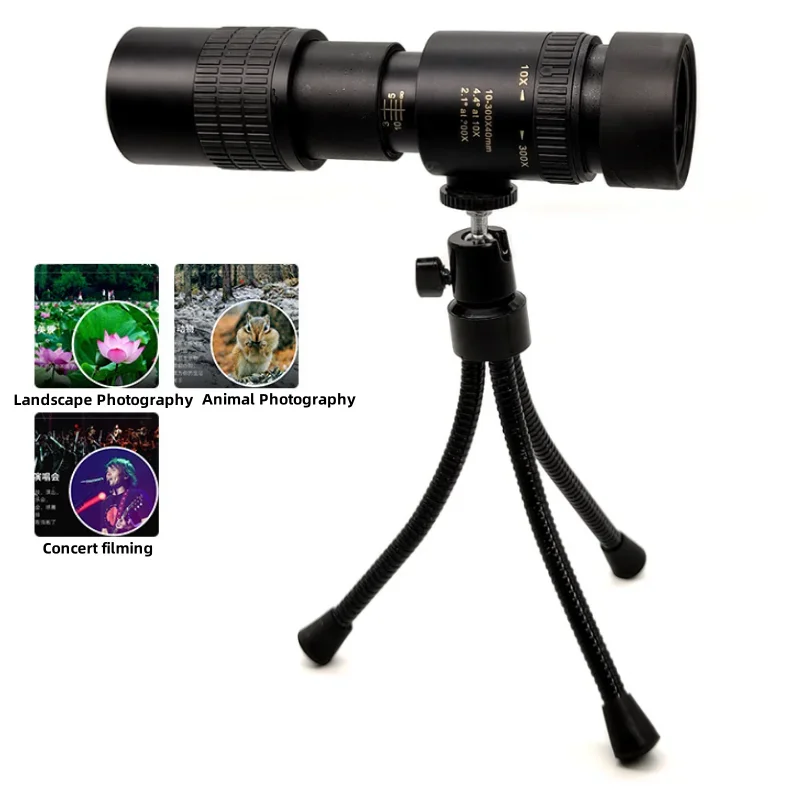 Metaal Monocular HD de zoom gran alcance con telescopio para camping - imagen 3