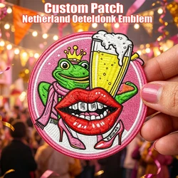 Parche bordado personalizado de Oeteldonk para Carnaval