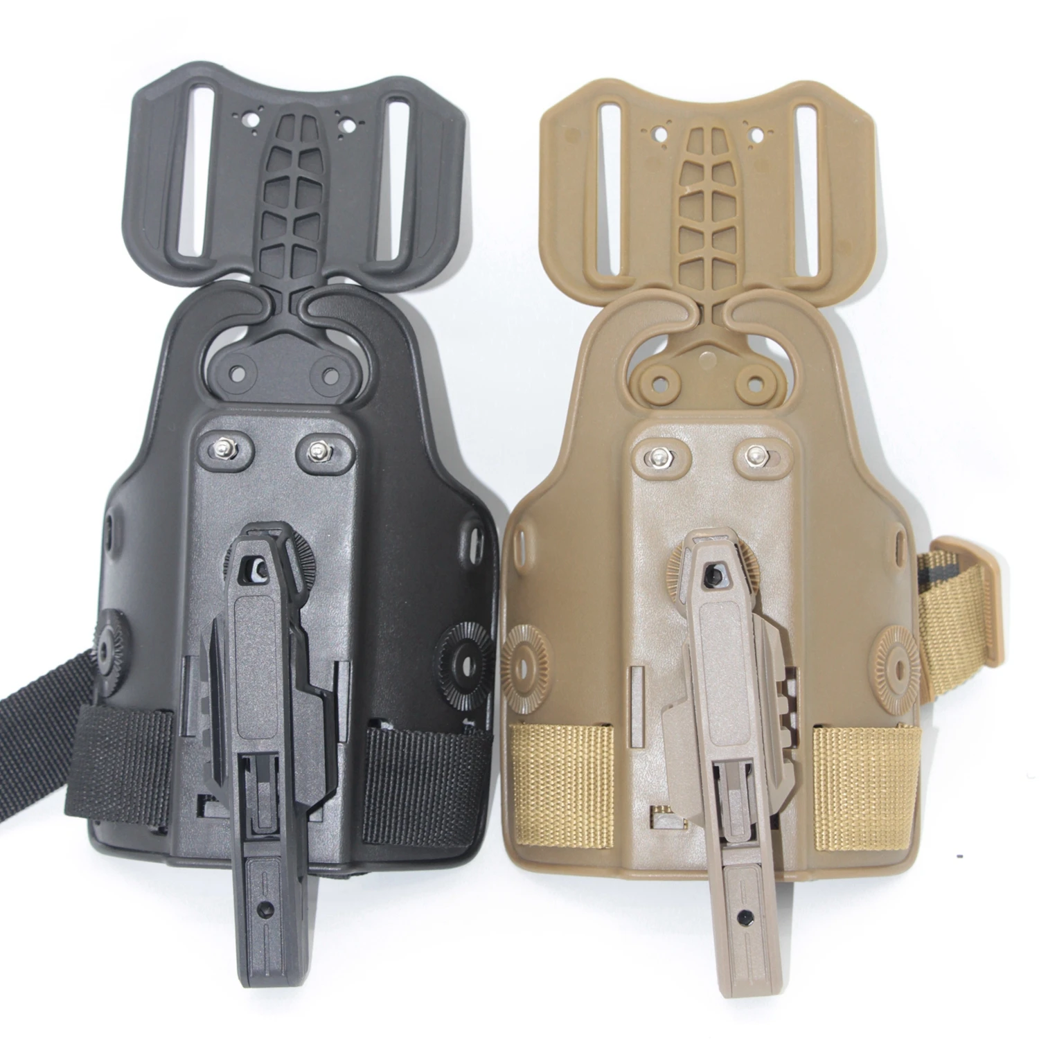 LEF Funda táctica para pistola con riel Picatinny cintura y muslo - imagen 2
