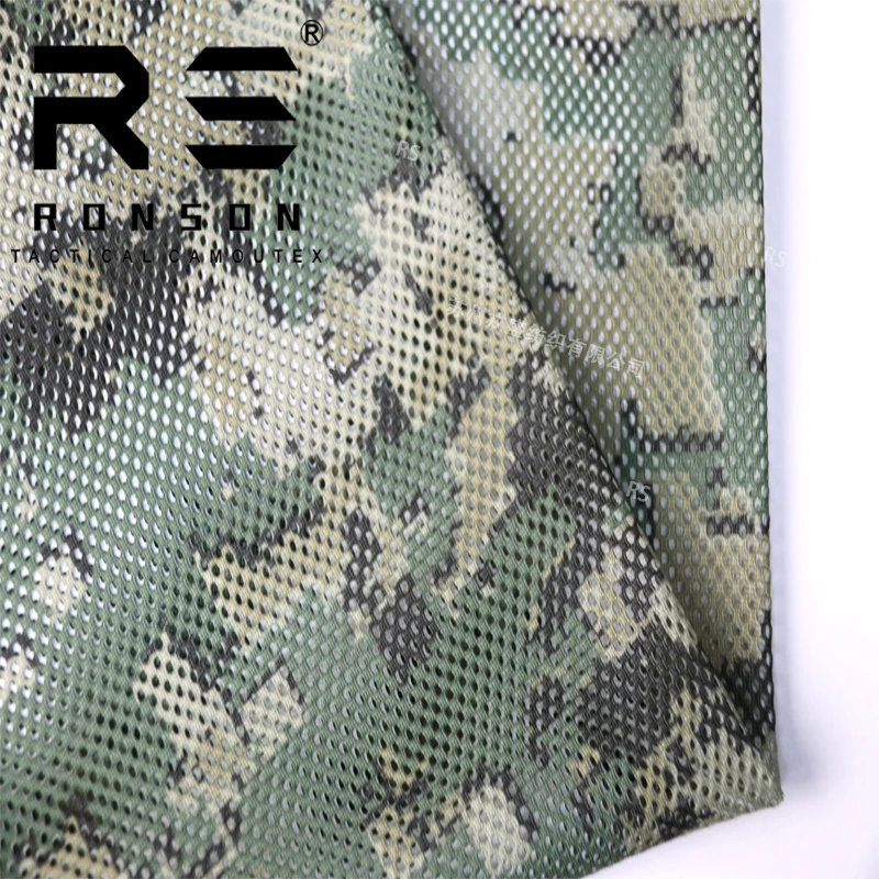 Tela de camuflaje México en malla táctica para estampado