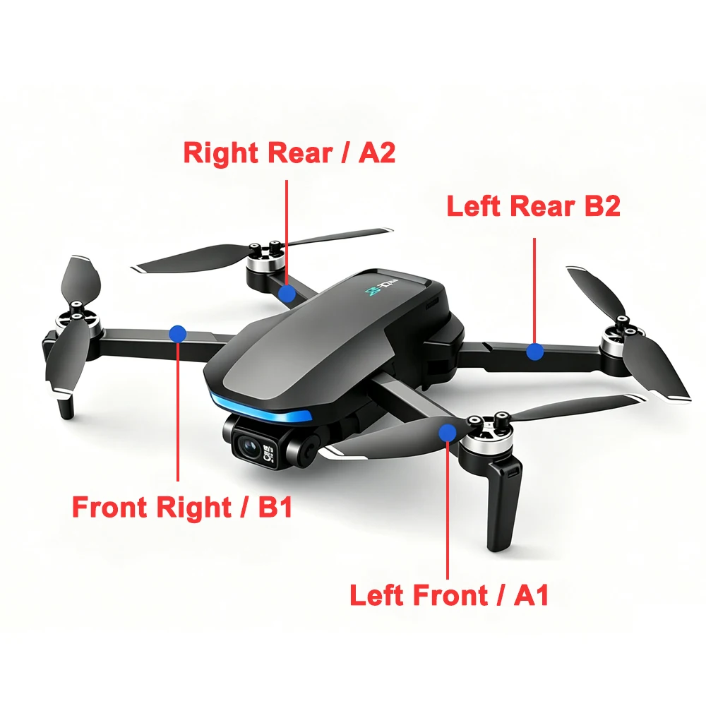 S-X1 MAX: repuestos originales para dron, brazos de motor y carcasa - imagen 4